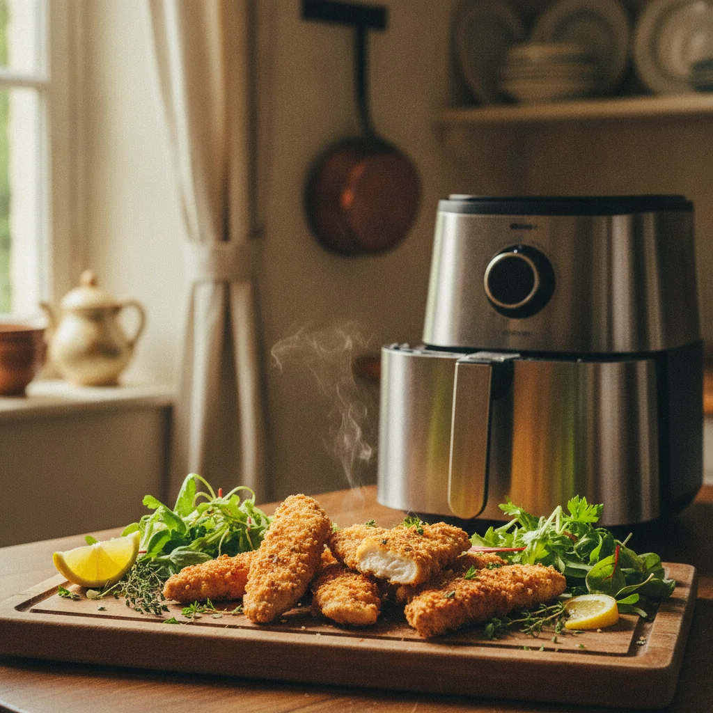 Aiguillettes de poulet croustillantes à l'air fryer