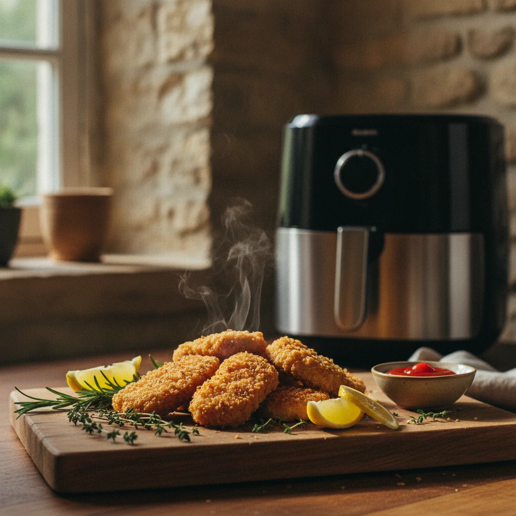Nuggets de poulet maison croustillants à l'air fryer