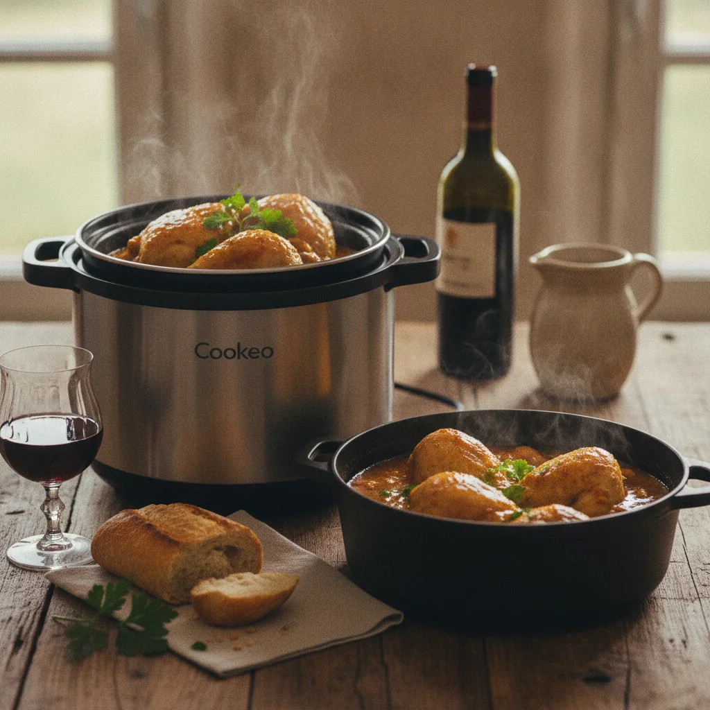 Poulet tendre et doré cuit facilement au Cookeo
